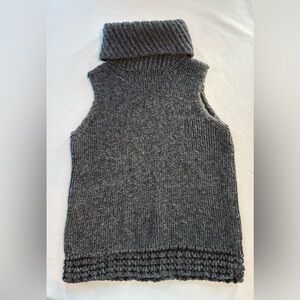 J. Crew Lambswool & Angora Charcoal Knit Turtleneck Sweater Women’s Size Large